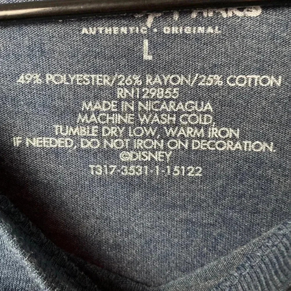 DISNEY PATRIOTIC MICKEY MOUSE T SHIRT SIZE LARGE MAP OF UNITED STATES BLUE - Picture 4 of 10